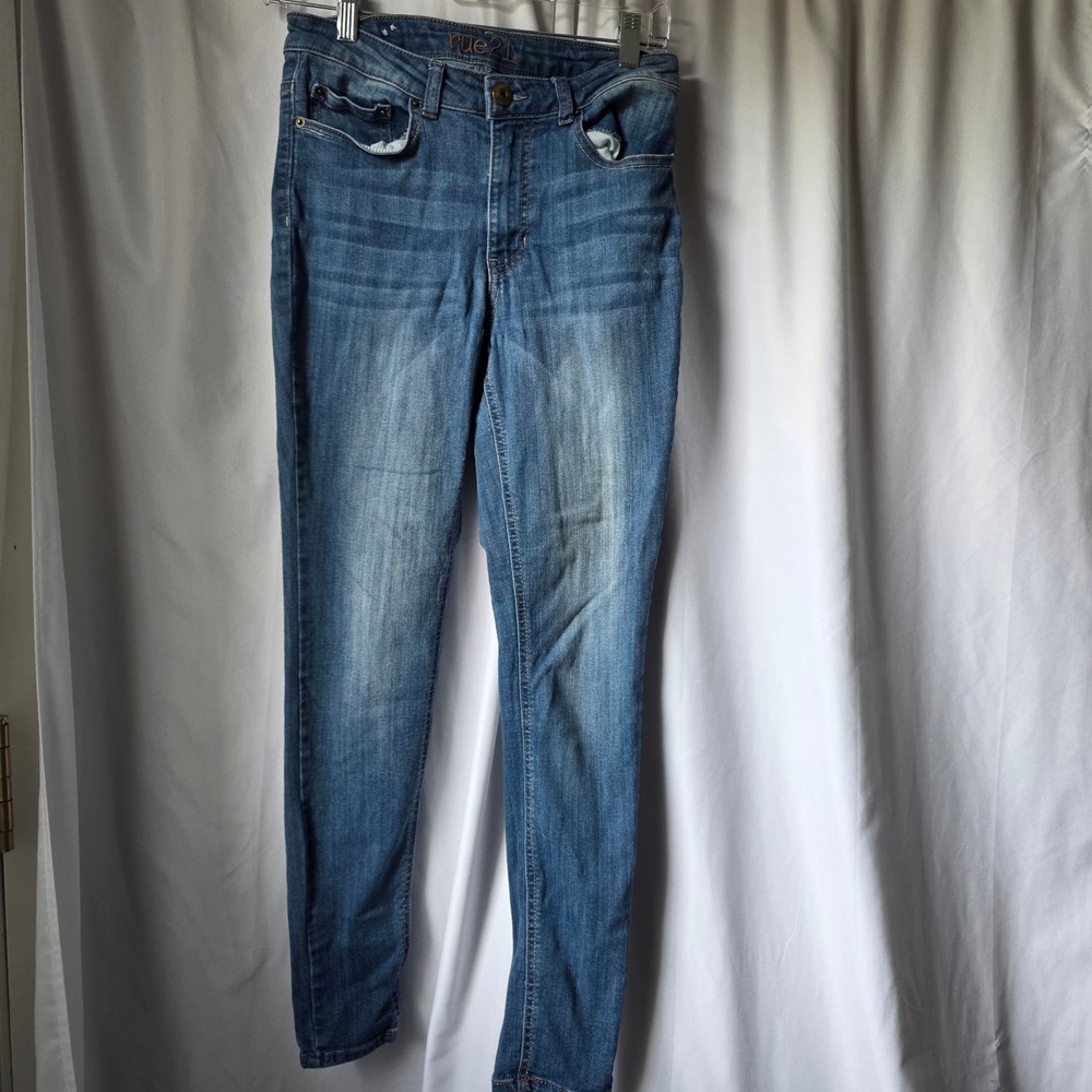 Rue21 High Rise Jeggings Womens 6R Medium Wash Blue Denim Skinny Jeans